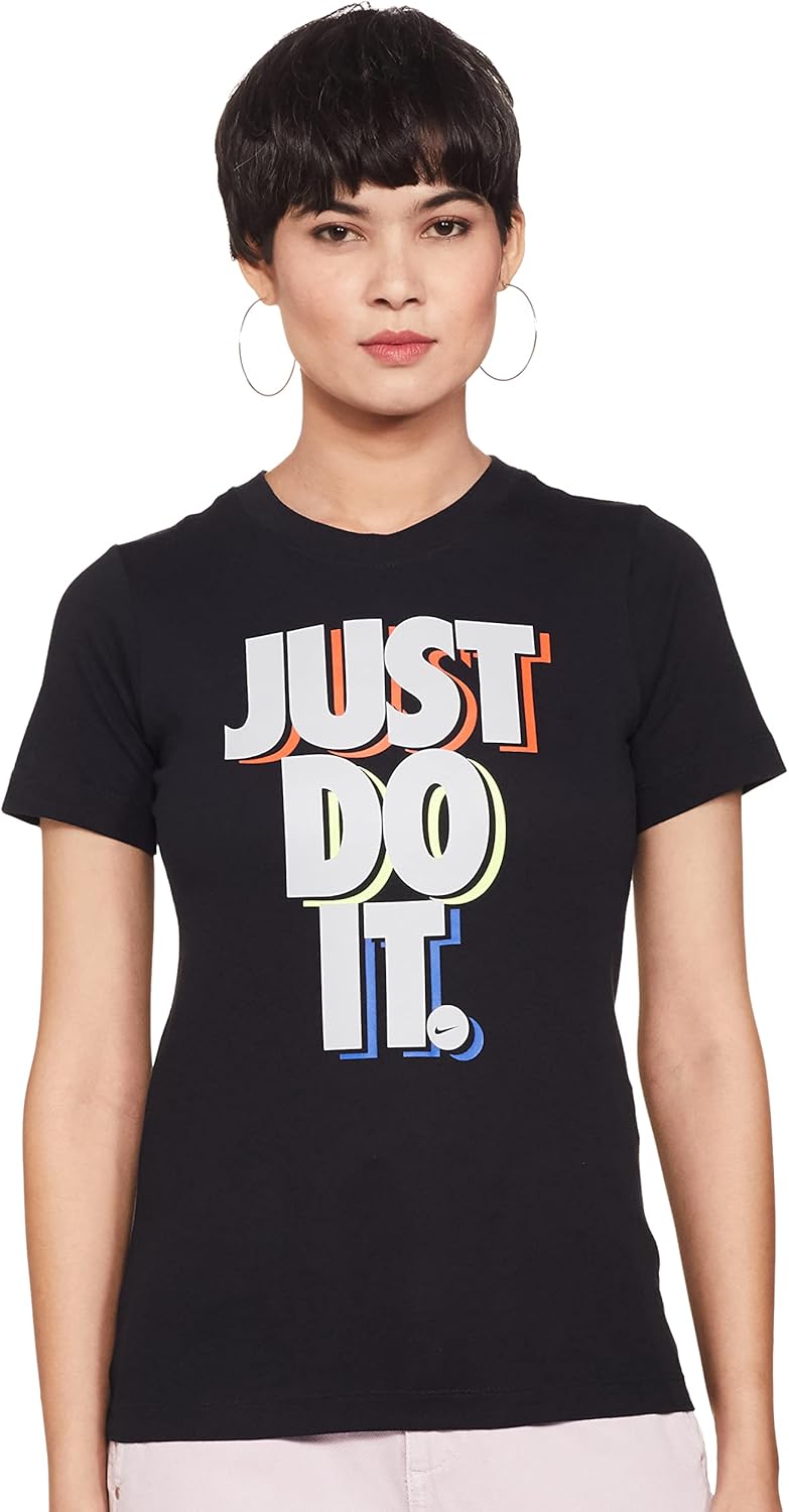 Nike Sportswear Just Do It Big Kids T-shirt Size - Large Black