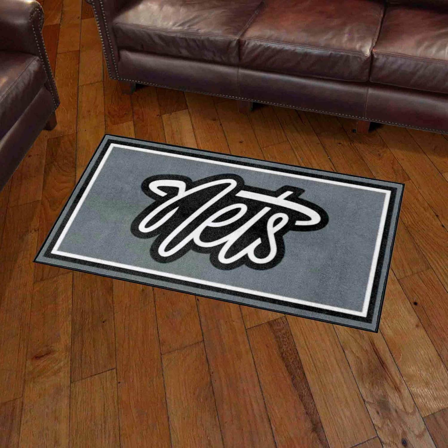 FANMATS 36882 Brooklyn Nets 3ft. x 5ft. Plush Area Rug