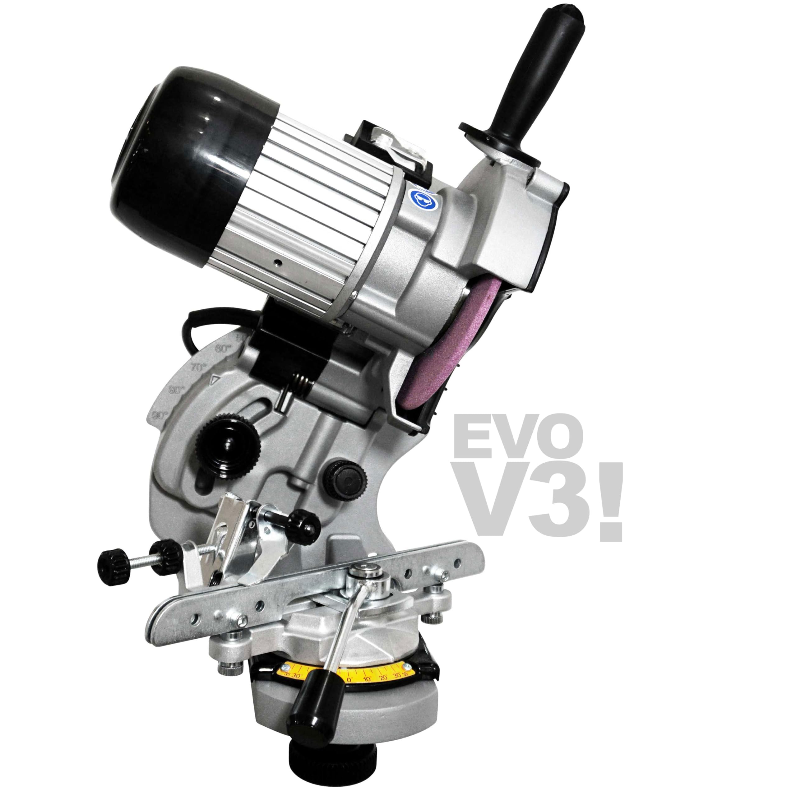 YERD EVO V3 - professionelles Kettenschärfgerät für Motorsägen Sägeketten, Kettenschärfer in der aktuellen YERD V3-Version