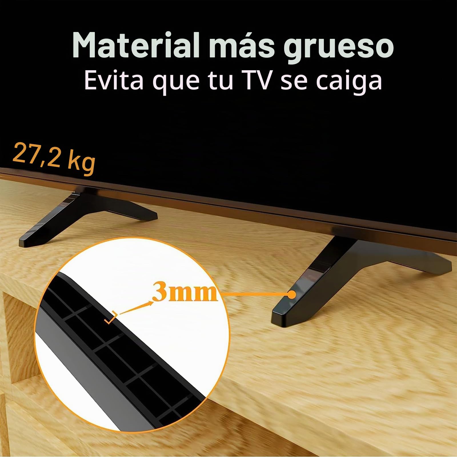 Patas de Soporte para LG Smart TV 43 Pulgadas 4K - Compatible con Modelos 43UM7300AUE, 43UK6500AUA, 43UK6090PUA, 43UK6200PUA - Soporte de Mesa con Tornillos, Fácil de Instalar
