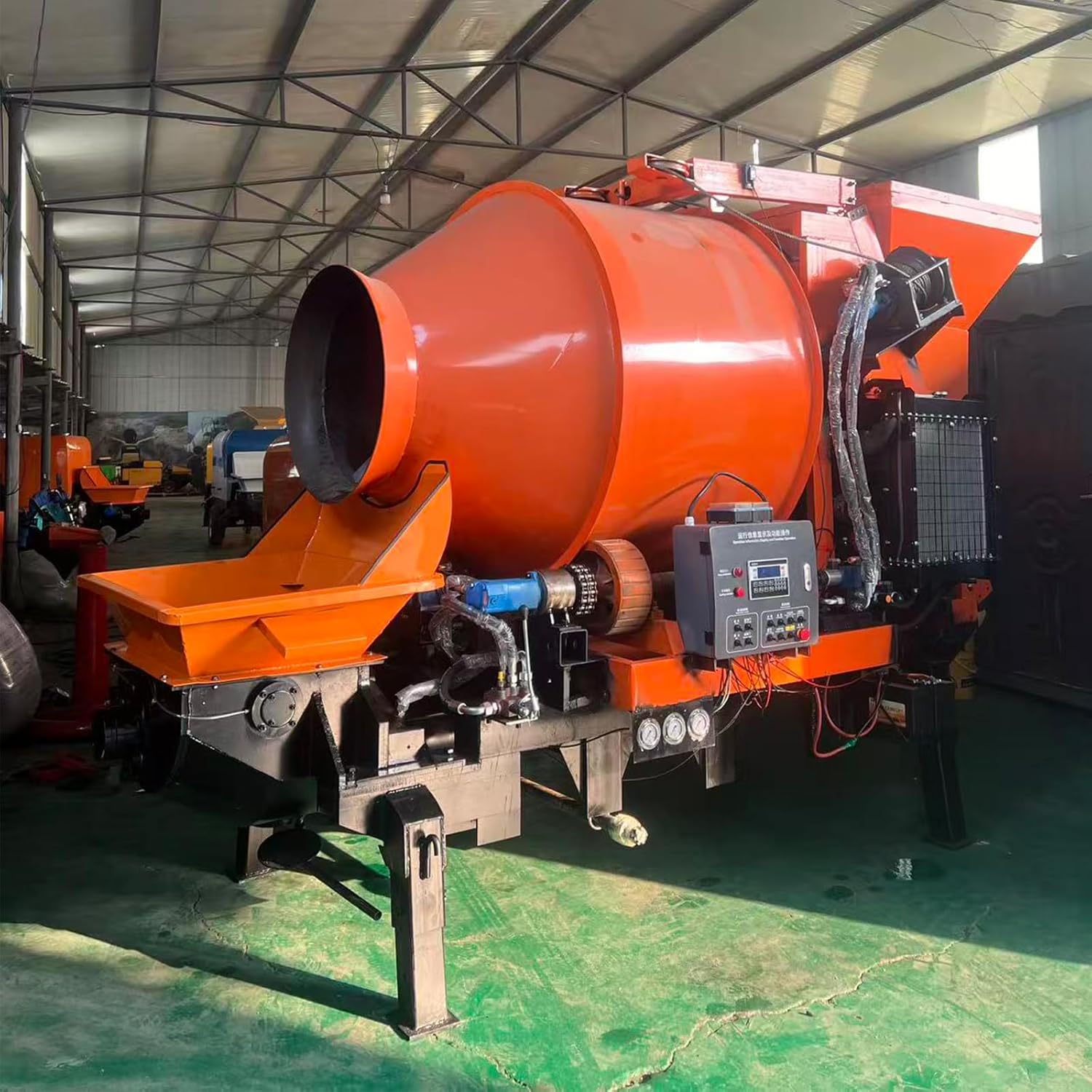 Mini Concrete Mixer with Pump, Mini Concrete Mixer Machine and Small Concrete Pump for Construction
