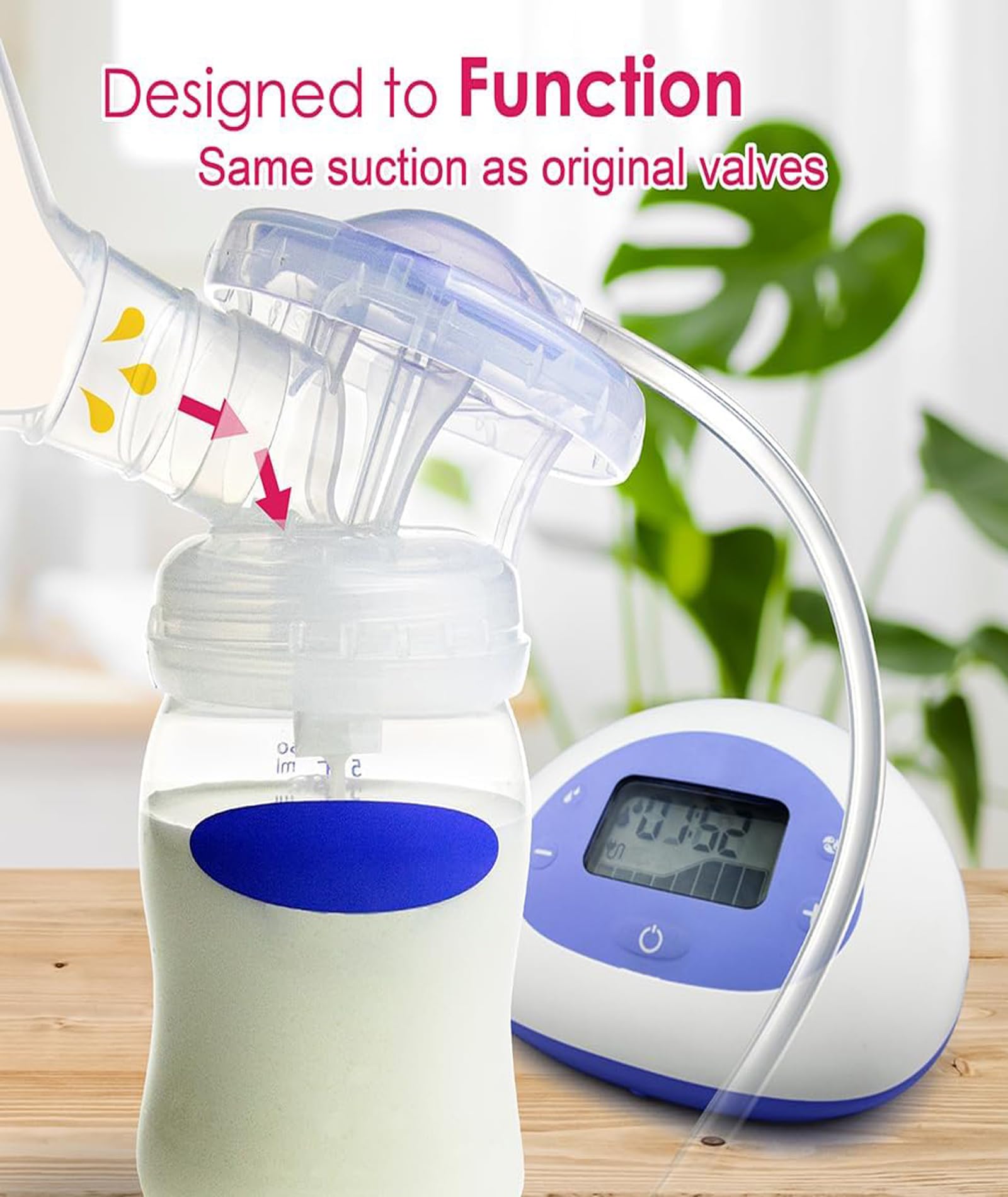 6 Pcs Duckbill Valve Breast Pump, Breast Pump Accessories, White Replacement Breast Pump, 23mm Inner Diameter Compatible with Many Breast Pumps - Image 4 thumbnail