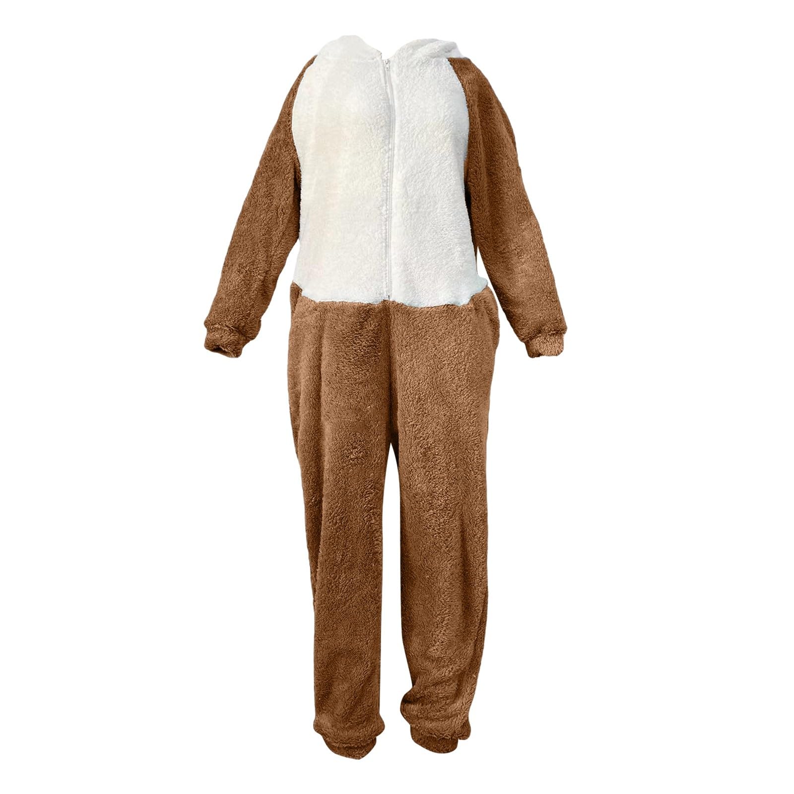 FaschingskostüMe Damen Lustig, Motiv Kapuzenoverall Pyjama Cosplay KostüM FüR Erwachsene Mit Passenden Hausschuhen Perfekt FüR Partys Events