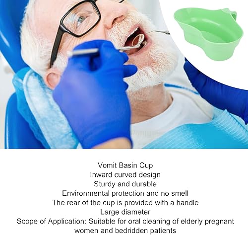Miniatura 3 de Vomit Basin Cup Cepillo de cuidado bucal Dientes de plástico Emesis Cuencas para ancianos Cepillos de dientes y accesorios para pacientes postrados
