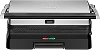 Cuisinart Griddler GR-11NAS: 3-in-1 Grill, Panini Press & Flat Griddle with Removable Nonstick Plates