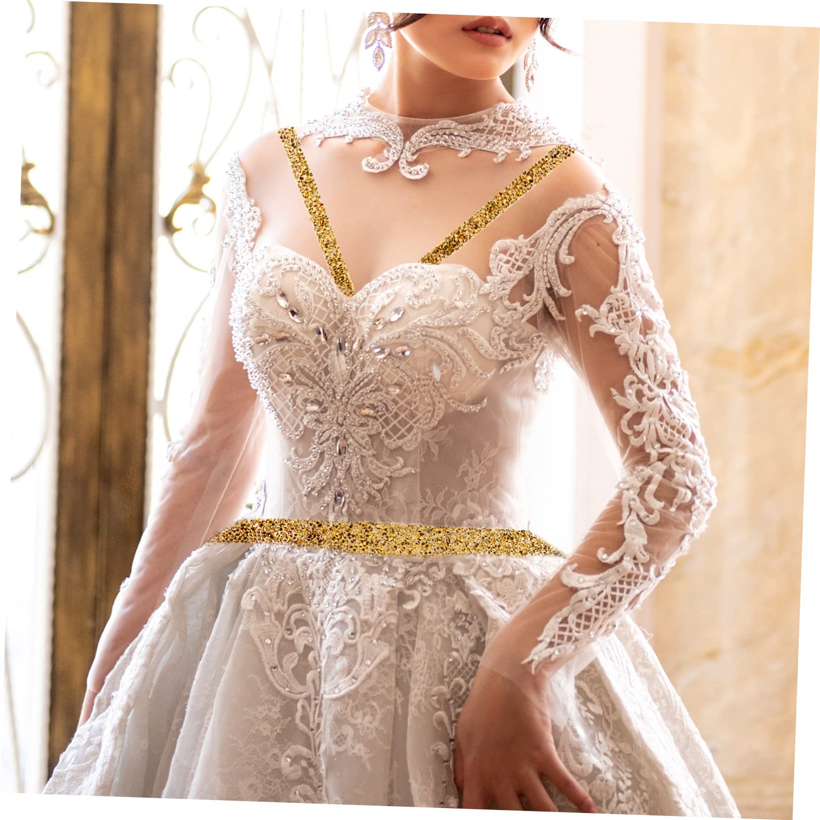 9stücke Strassband Roll Mit Heißkleber Glitzerndes Dekorationsmaterial Für Hochzeiten Und Partys Für Bastelprojekte Und Kreative Designs