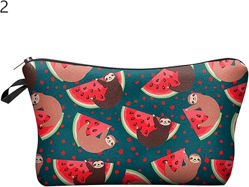 Miniatura 2 de shlutesoy Bolsa de cosméticos con cierre de cremallera, agujero para colgar, práctica de larga duración, estuche de gran capacidad para acampar