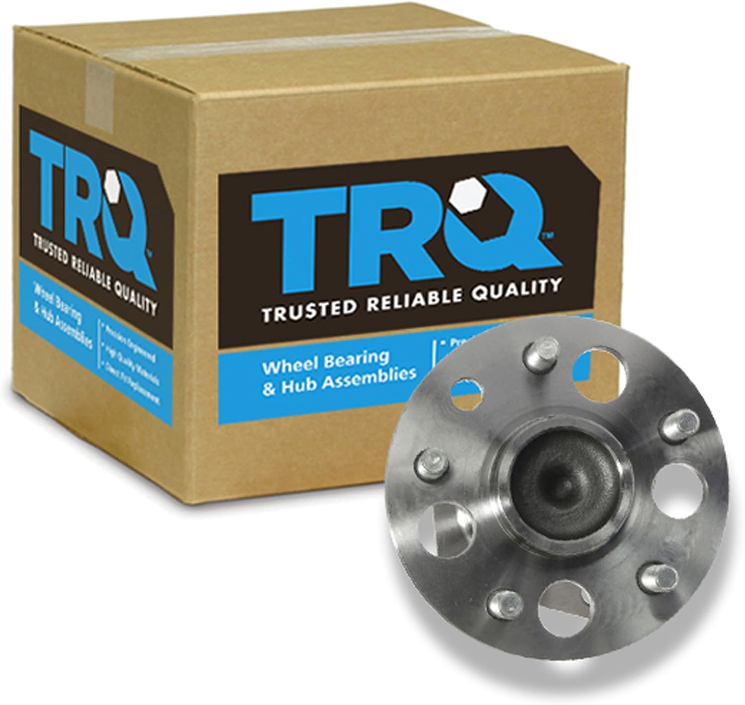 TRQ Rear Wheel Bearing & Hub Assembly with ABS Sensor Compatible with 1998-2003 Toyota Sienna