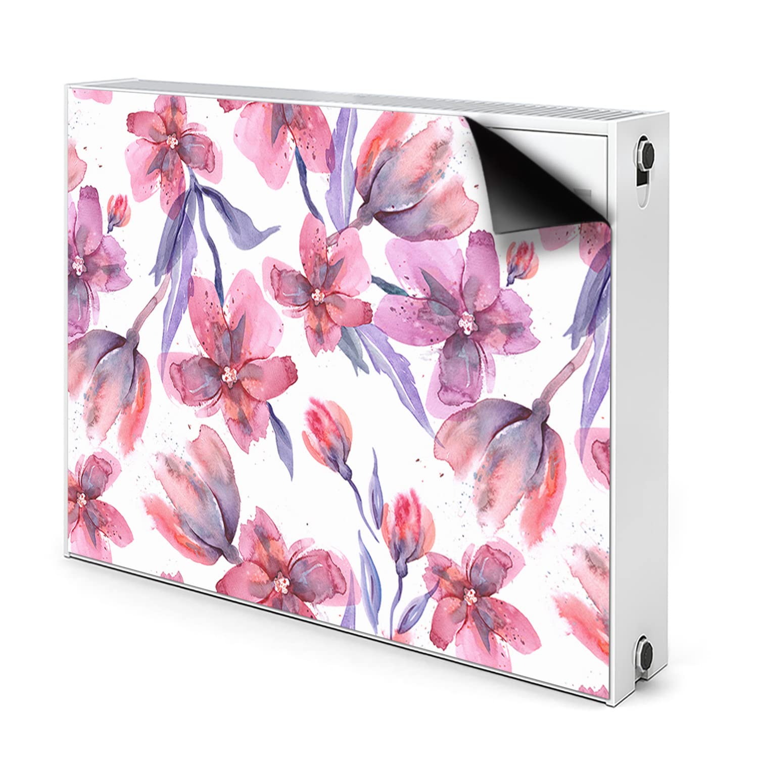 Tapis de radiateur fleurs pastel pour embellir le salon Decormat