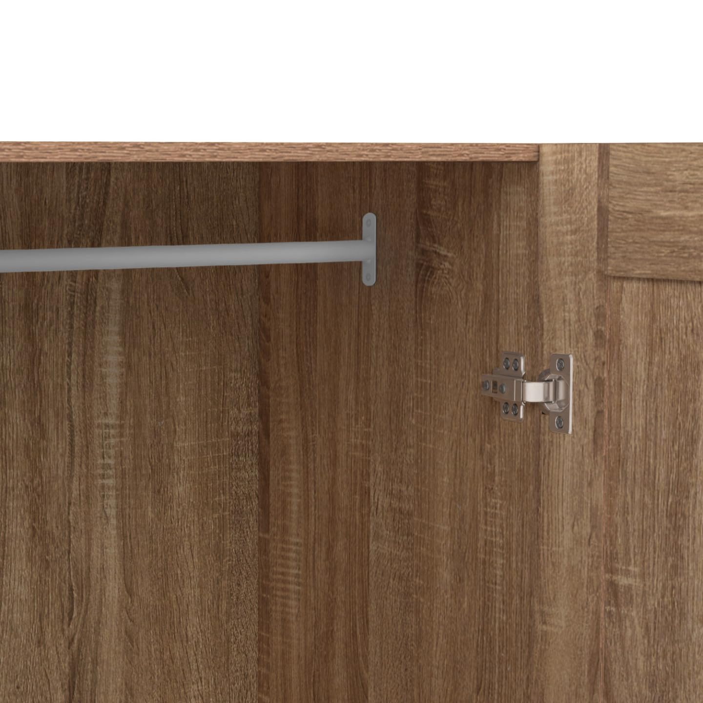 IDMarket - Armoire 2 Portes VITO hêtre