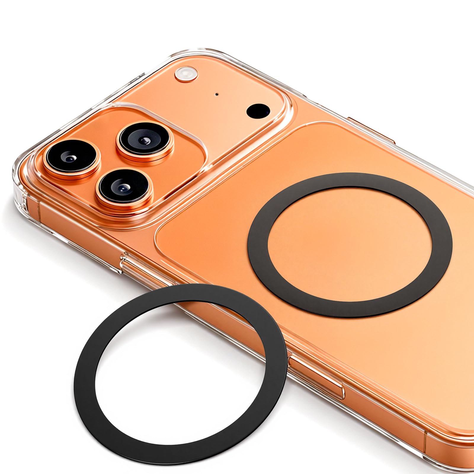 for MagSafe Ring Sticker, Strong Adhesive Metal Ring for MagSafe Holder & Accessories, Compatible with iPhone 17-12, Samsung & Android Phones (2 Black)-image-15