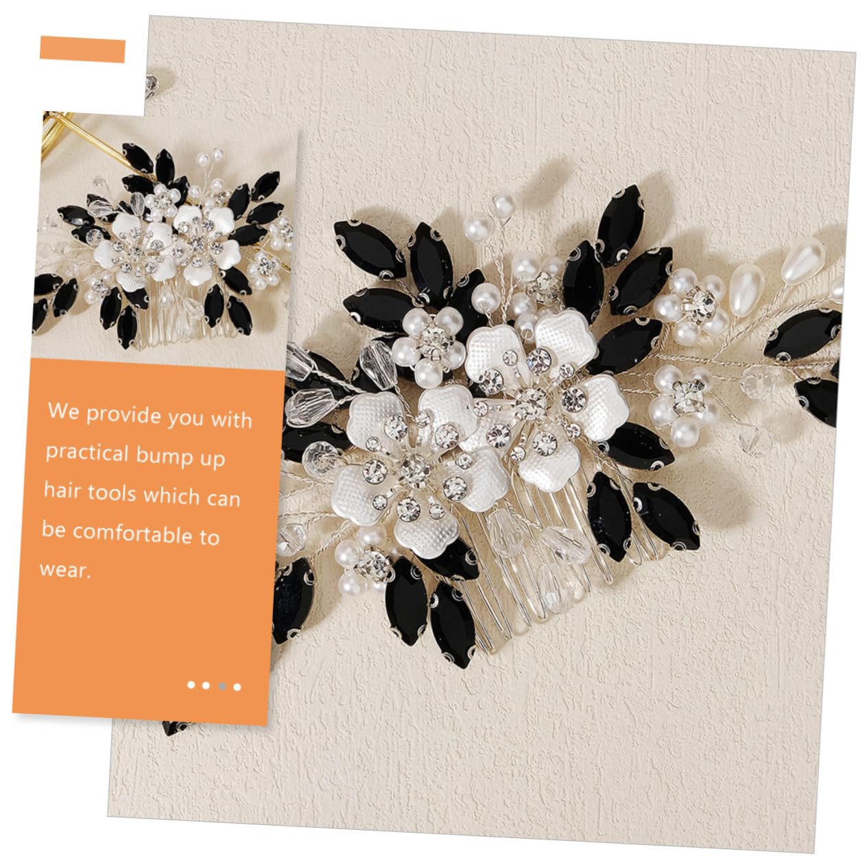minkissy 4pezzi Pettine Decorativo Per Da Sposa Con Fiori Accessorio Elegante Per Acconciature Femminili Facile Da Indossare Danni Ai