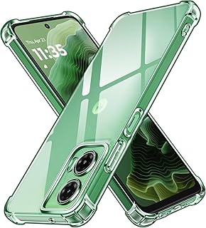 جراب لموتورولا موتو G35 الجيل الخامس 5G، جراب شفاف ممتص للصدمات مع مصد ناعم من البولي يوريثين الحراري، جراب حماية رفيع من السيليكون الناعم والبولي يوريثين الحراري