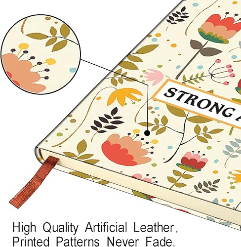 Miniatura 10 de Diario motivacional de cuero, regalo de motivación, diario inspirador, cuaderno de tapa dura de cuero para escribir cuaderno A5 (ve con confianza en