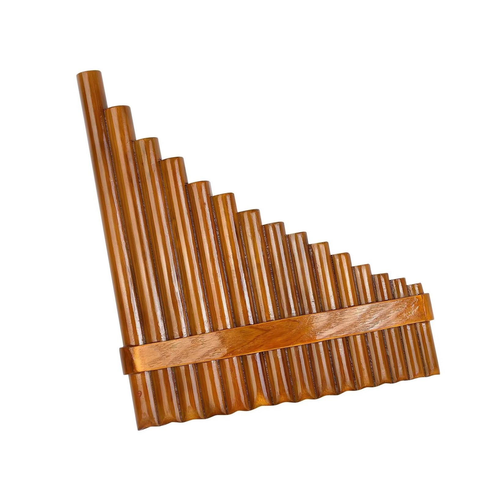 Juego De Flauta Pan 15 Tubos Adecuado Para Principiantes Flauta Pan(Left-Hand)