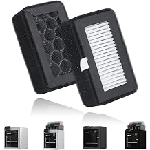 2Pcs Activated Carbon Combo Air Filter compatible with Bambu Lab 3D Printer | Compatible with X1, X1C, P1P, P1S HEPA Filter, Dual Layer HEPA 13 and Carbon Design,for Fine Particle & Fume Filtration