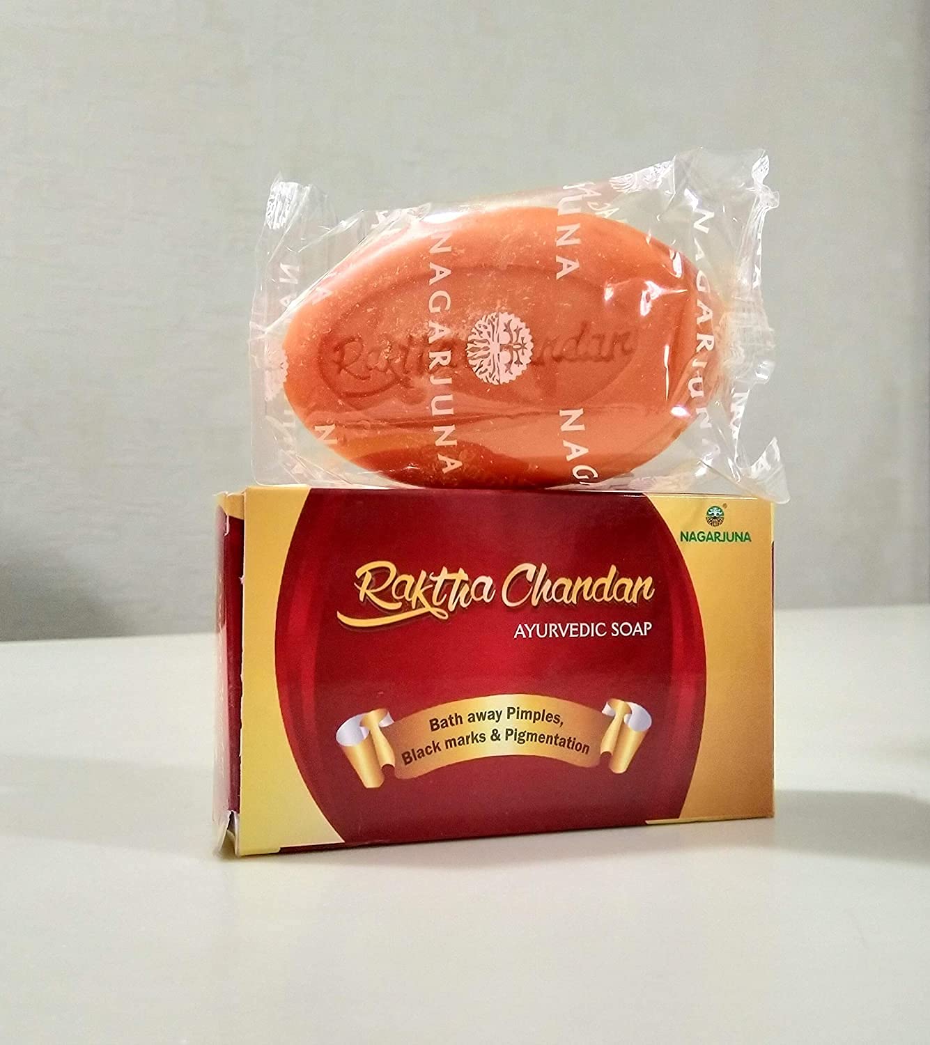 Nagarjuna Raktha Chandan Soap (75 g) (Pack of 5)-image-20