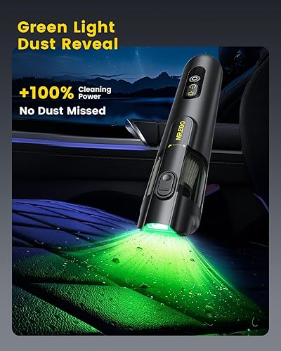 Miniatura 5 de Mr.ego Aspiradora de automóvil – Aspiradora de mano inalámbrica de alta potencia con succión de 20000 Pa, aspiradora portátil 4 en 1 inalámbrica,