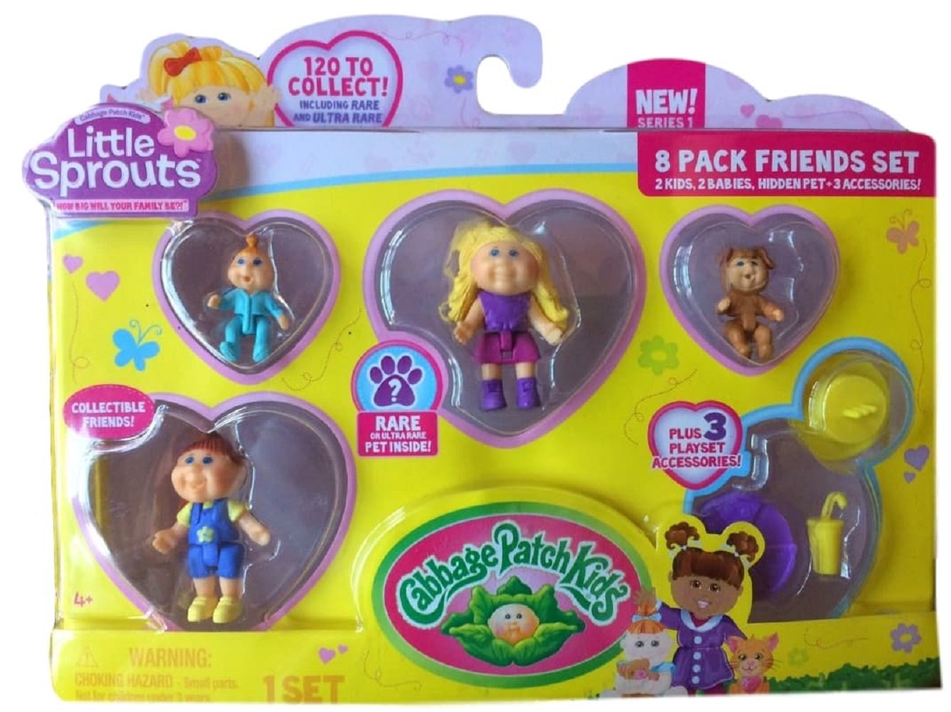 Cabbage Patch KidsLittle Sprouts Friends Set, 8 Pack, Numbers 12 28 78 79 Series 1