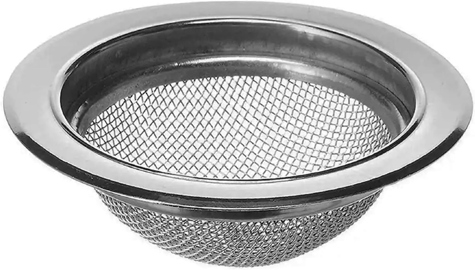 Hian Mesh Sink Strainer Jali, Stainless Steel 4.3 Inch Fine Mesh Drain Filter for Kitchen & Bathroom, Anti-Clog Hair & Food Catcher, Rust Resistant, Easy to Clean, Pack of 1