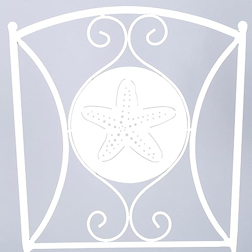 Miniatura 3 de The Lakeside Collection Mesas o sillas plegables con icono de metal - Silla de estrella de mar