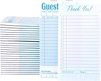 Vista 8 de Paquete de 100 cuadernos de cheques de invitados para servidores a granel, libreta de cheques para camarera, blocs de notas, accesorios, libro