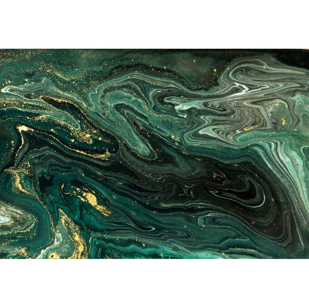 Telón de fondo de fotografía con textura de mármol verde esmeralda de 10 x 8 pies, fondo de fotos de feliz cumpleaños, fondo de fotos de mármol verde esmeralda, arena movediza, fondo de arte