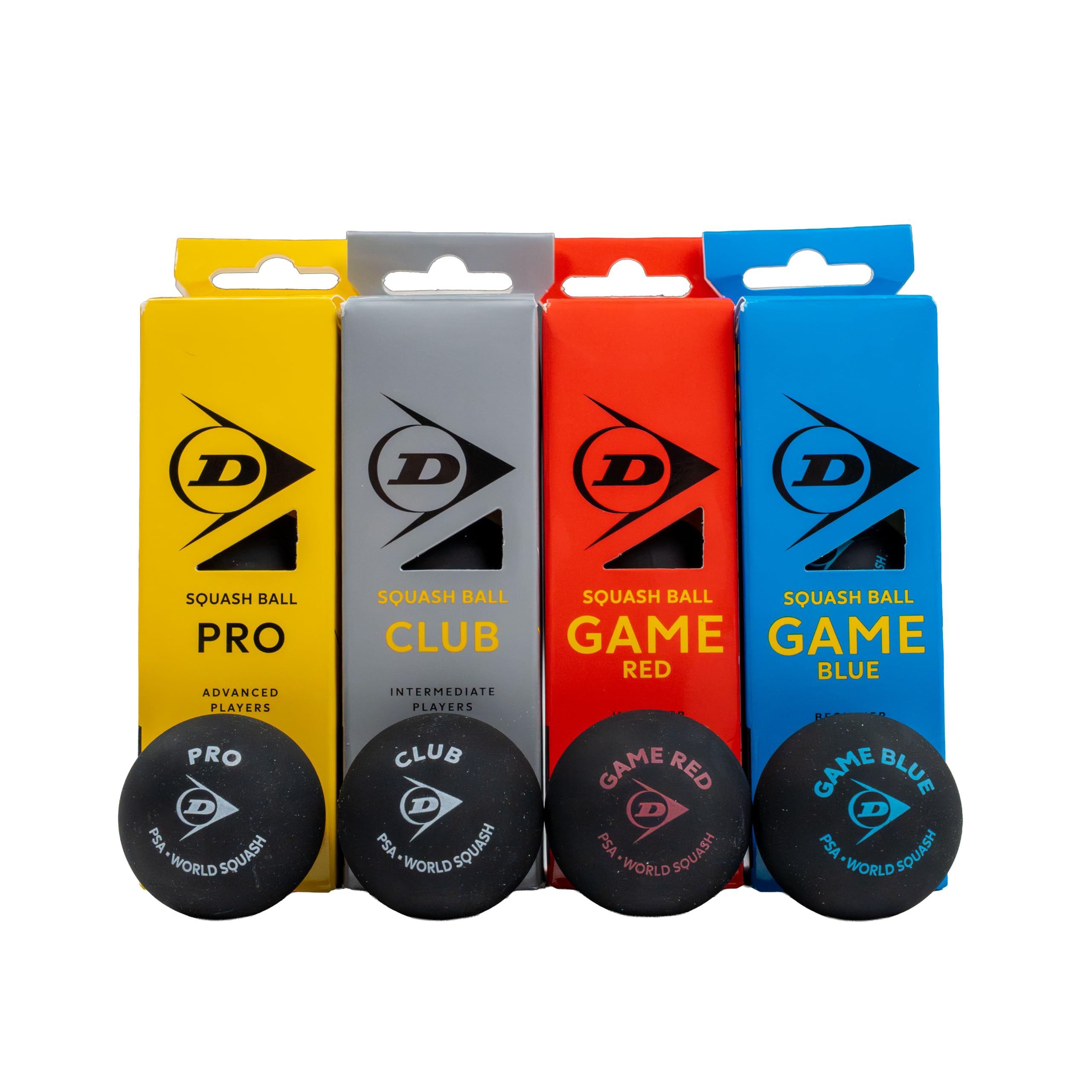 Dunlop Pelotas de Squash Mixed Pack Pro, Club & Game, 12 Pelotas