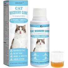 Recover Support for Cats, Cat Weight Gainer & Appetite Stimulant, Electrolytes Hydration Supplement | for Sick, Senior, Post Surgery Recovery | Boosts Eating, Drinking & Strength in Weak Felines