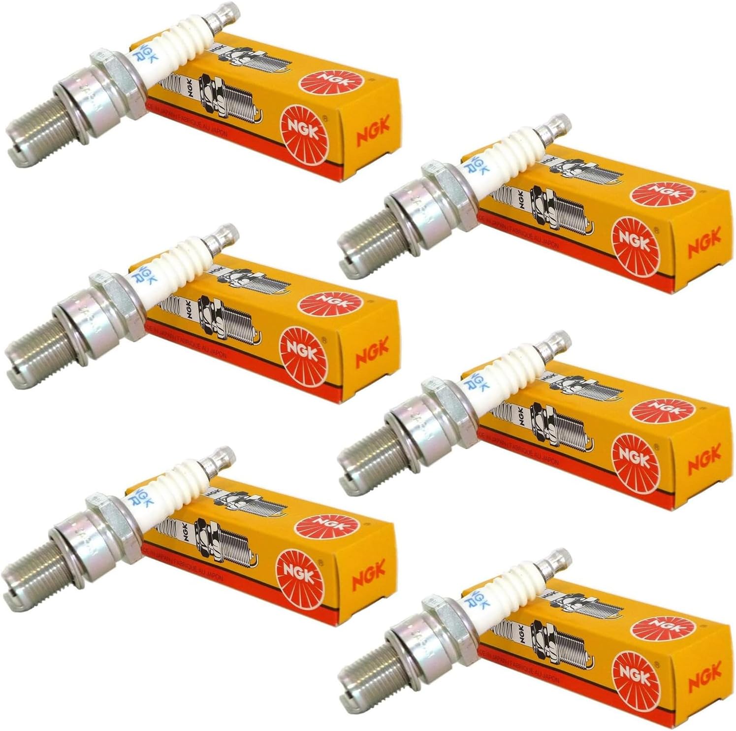 NGK (6578) BPR4ES SOLID Standard Spark Plug, Pack of 6