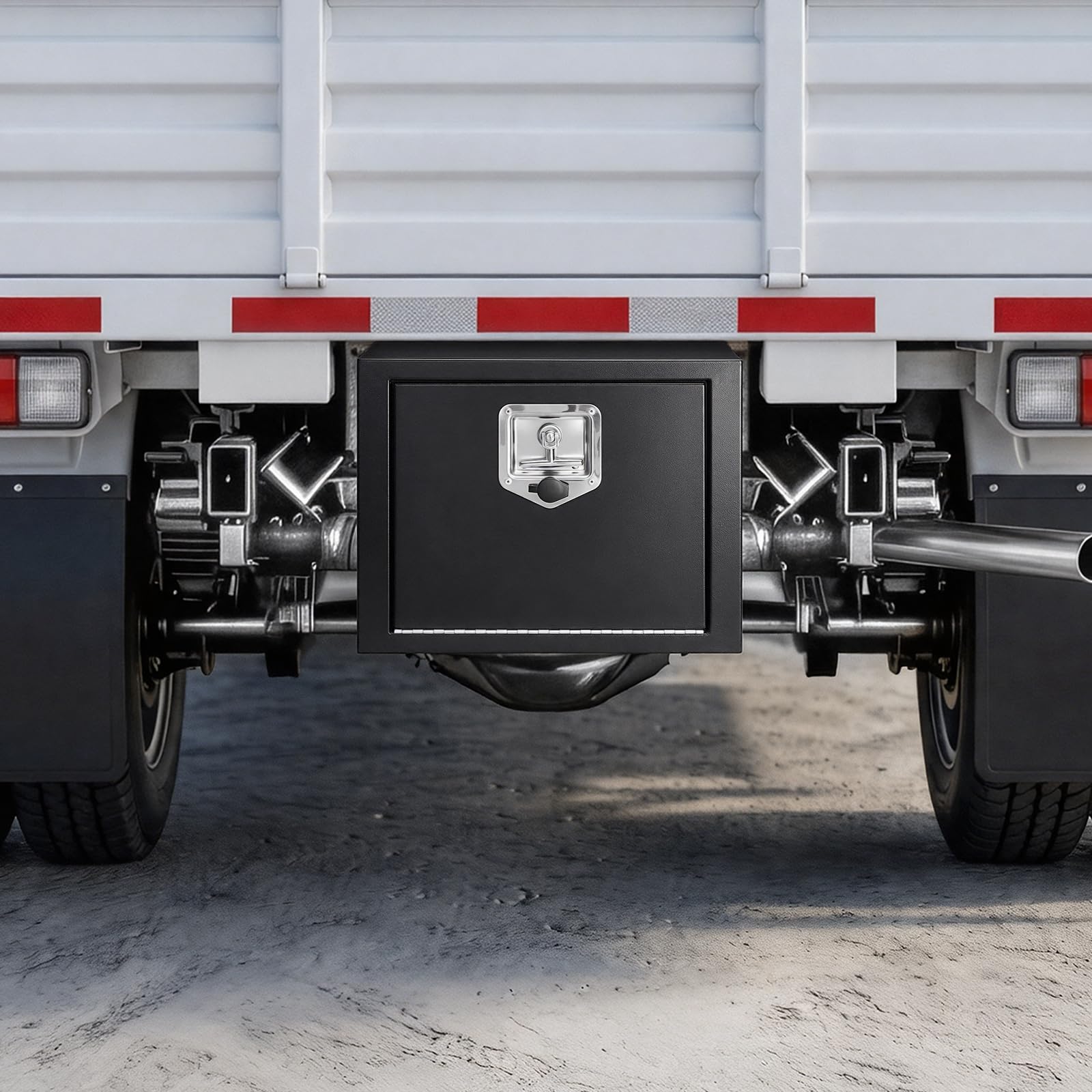 VEVOR Cassetta Porta Attrezzi Sottopianale per Camion Rimorchio Furgone, Cassapanca Portaoggetti Sotto il Pianale di Veicoli 457 x 305 x 356 mm in Acciaio Carico max 30 kg, Cassetta per Attrezzi