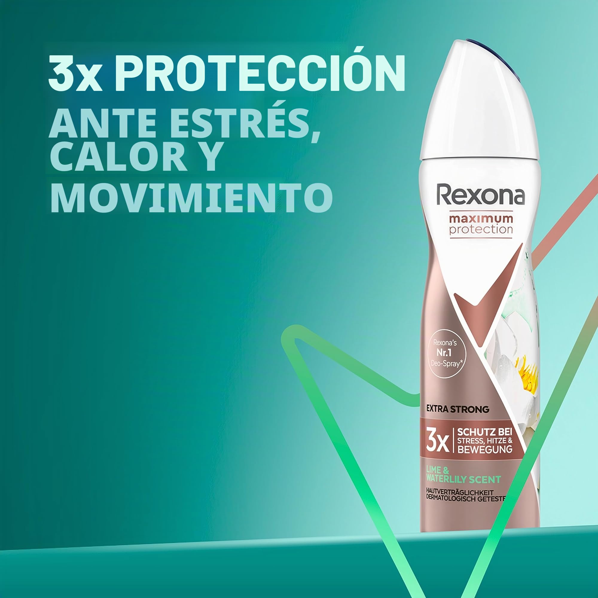 Rexona Maximum Protection - Aerosol antitranspirante con 48 horas de protección contra la sudoración intensa y el olor corporal, 150 ml, 6 unidades