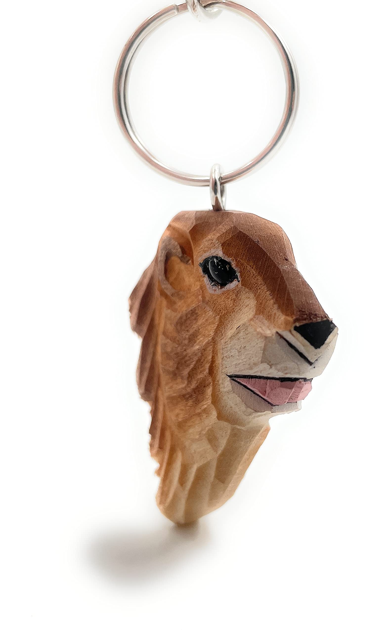 Onwomania, Prairie Dog Geerkunk Marlar Animal Ziesel, Handmade Wooden Keyring