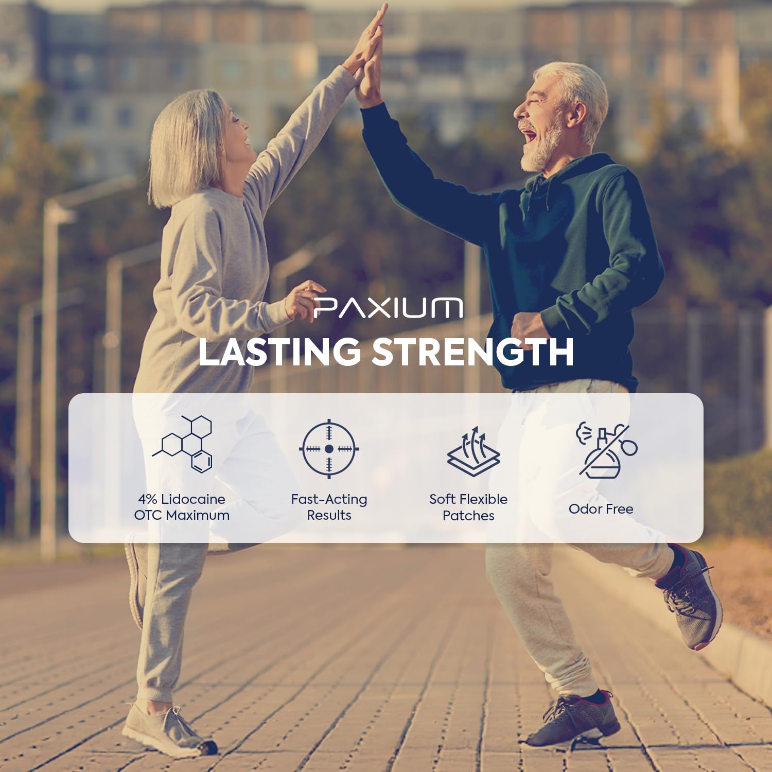 4% Lidocaine Patches Maximum Strength: Pain Relief Patch for Back Neck Shoulders Knees Elbows - Topical Analgesic 15 Count - 4
