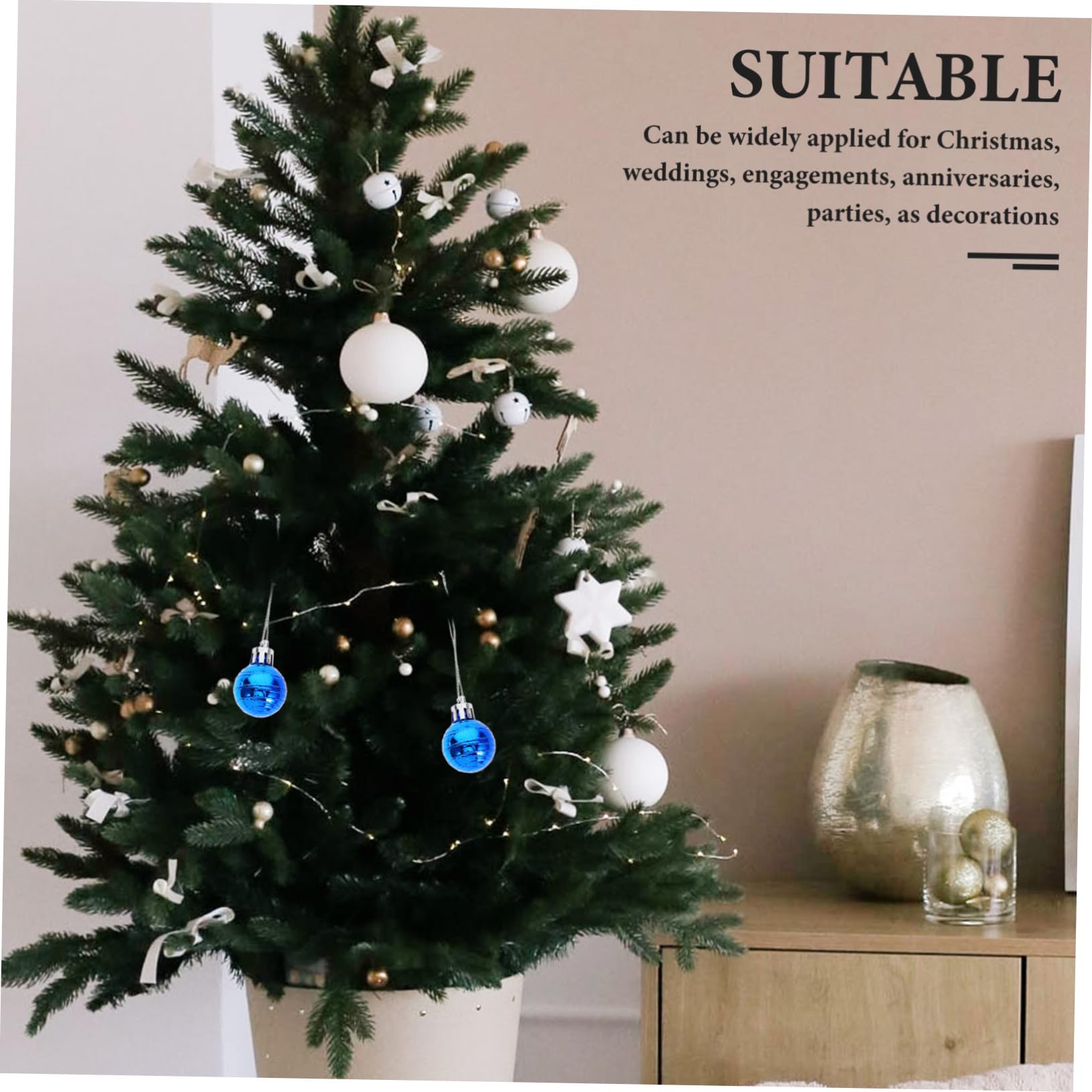 Alipis 12stücke Dekorative Weihnachtskugeln Christbaumkugeln Hängende Kugeldekoration Partydekorationen Weihnachtskugel-Dekoration Christbaumschmuck Hängende Weihnachtskugeln