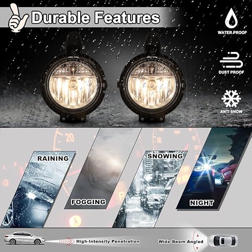 Miniatura 3 de Nixon Offroad Juego de luces antiniebla para MINI Cooper 2007-2015, juego de luces antiniebla de conducción, 1 par