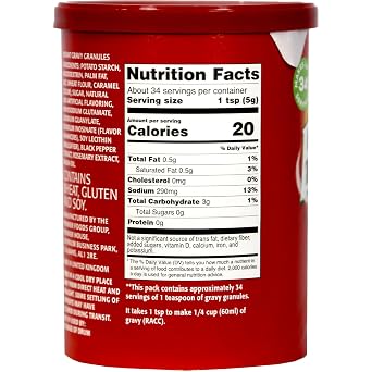 Gravy Mix,Inst,Cansiter