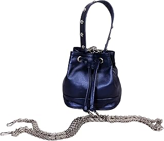 شنطة باكيت بلون ازرق غامق كاجوال للنساء