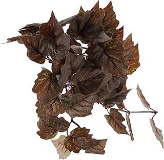 POPETPOP Terrarium Container Reptile Plants Reptile Habitats Leaves Amphibian Hanging Terrarium Plant Vines with Suction Cups for Turtle Beared Dragon Hermit Crab Lizards Geckos Snake