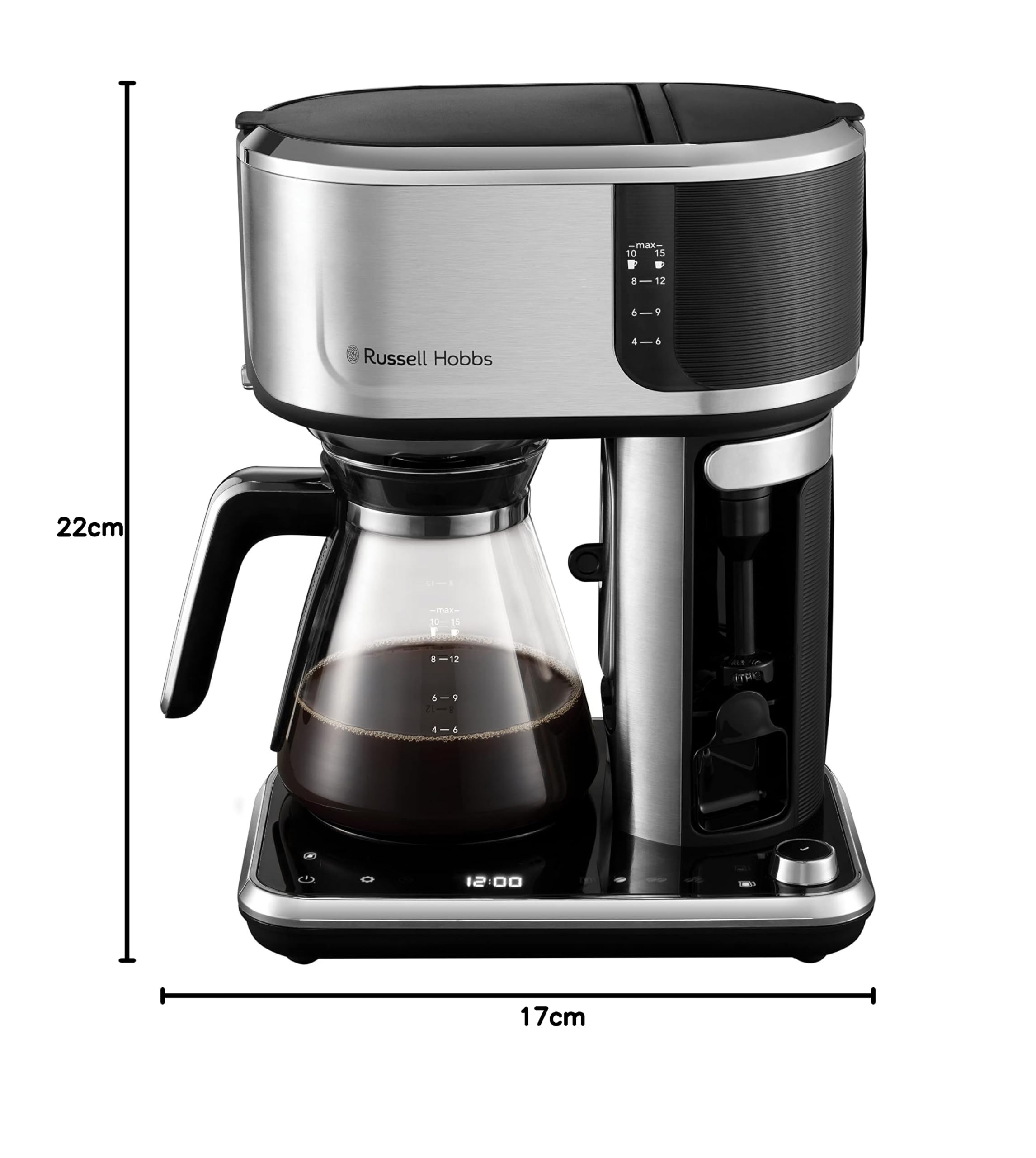 Russell Hobbs Jarra de cristal de repuesto para cafetera Attentiv 26230-56 700582