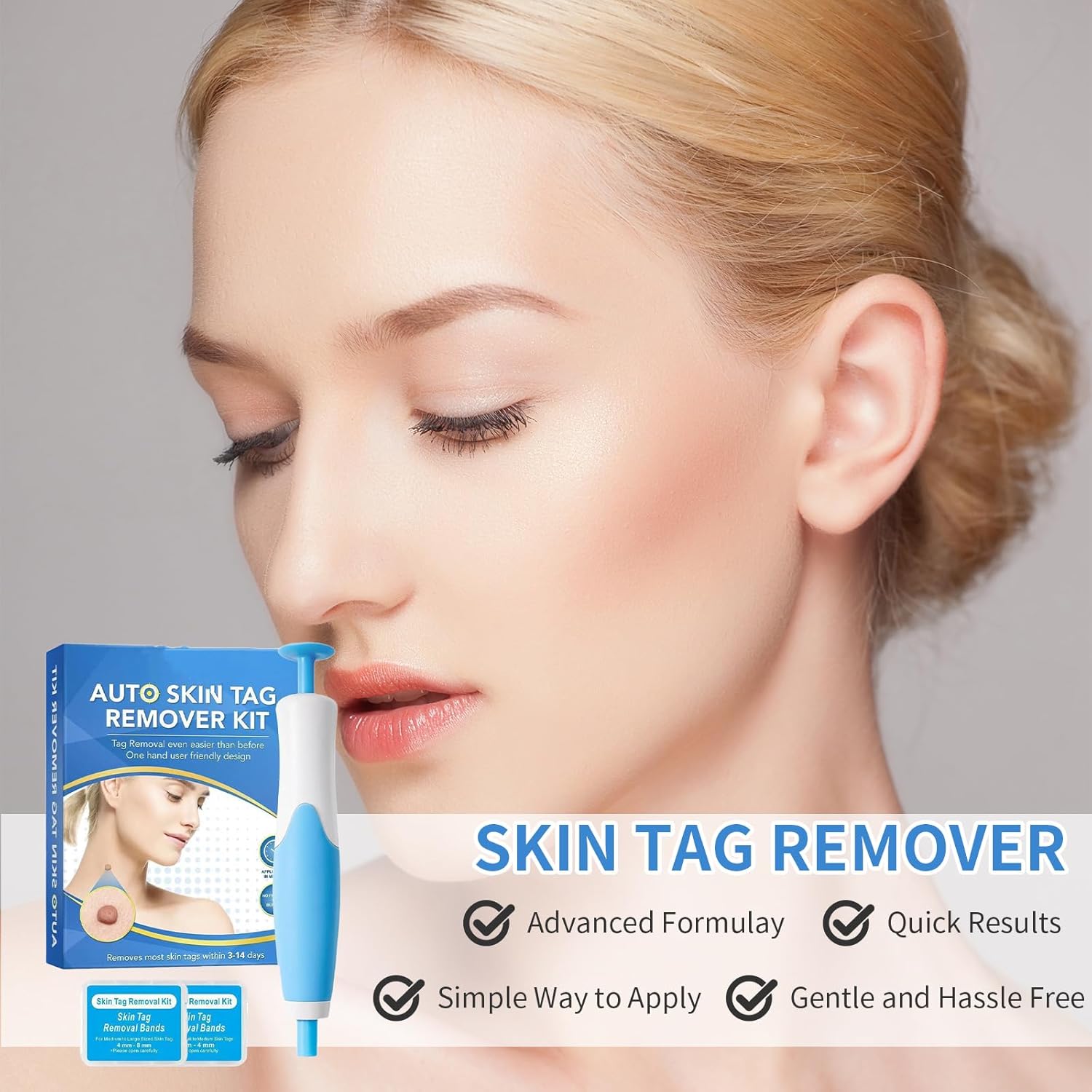 Skin Tag Removal Kit, Upgraded Fast and Easy Removal Pen with 40 Bands, Painless & Fast-Acting Removal for Small to Large Skin Tags (2mm-8.5mm), Effective Wart Remover for Face, Neck & Body Use 3 71TZt6WcAZL. AC SL1500