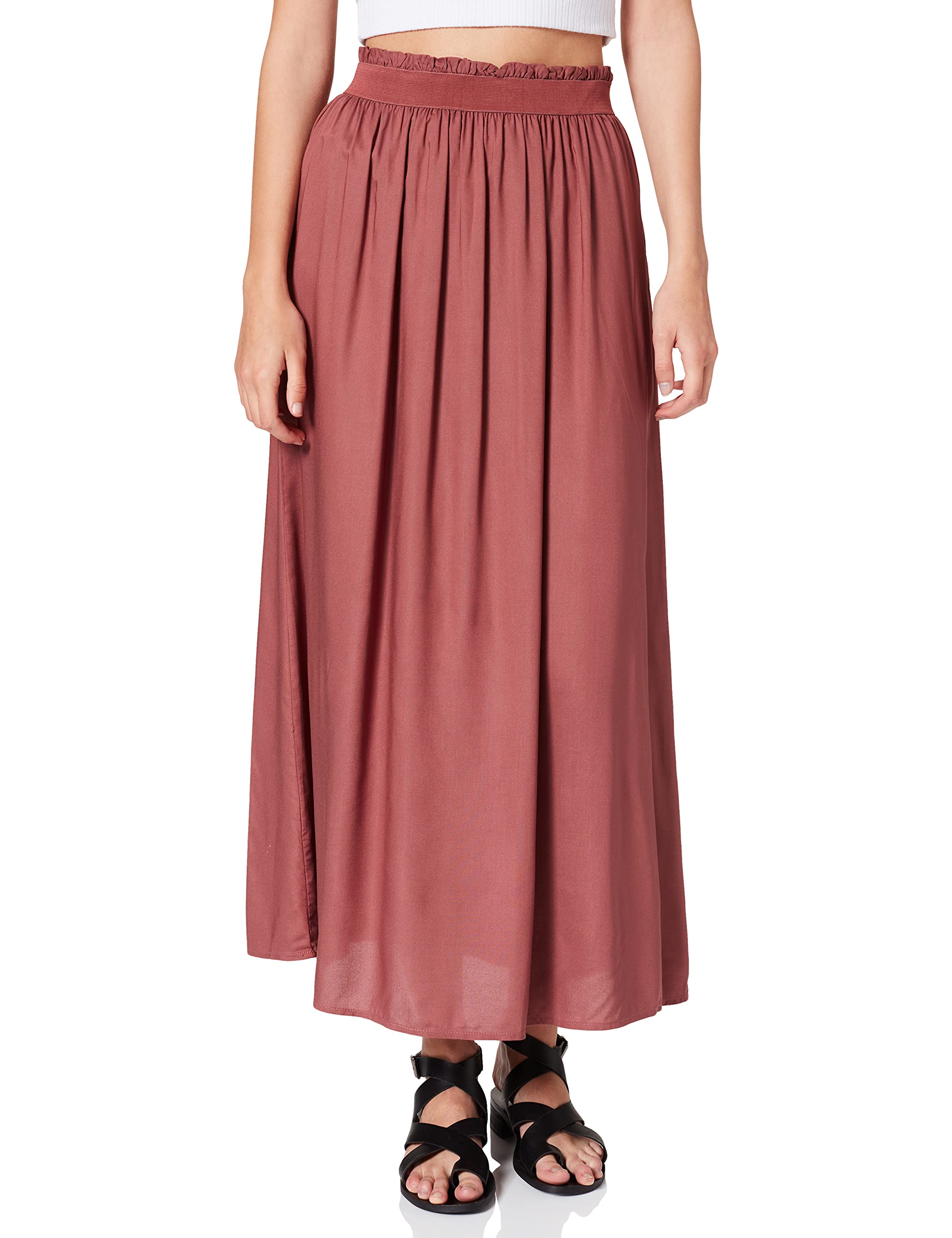 ONLY Women's ONLVENEDIG Life Long Skirt WVN NOOS, Rose Brown, S
