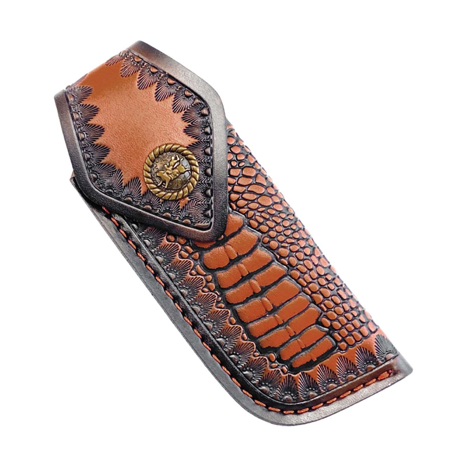 Premium Leather Knives Sheath Holder Pouches for Pocket Carry with Belt Clip Design, Protective Knives Storage Solution Protective Sheath with Belt Loop