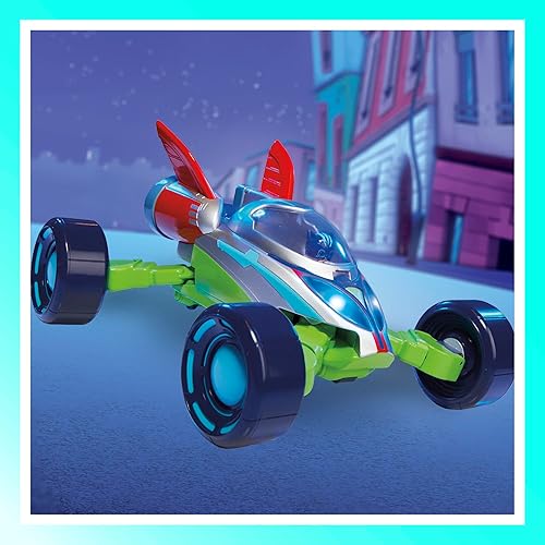 Miniatura 9 de PJ Masks Power Heroes PJ Explorider, vehículo de conversión con 3 modos, luces y sonidos, juguetes de PJ Masks para niños y niñas de 3 años en