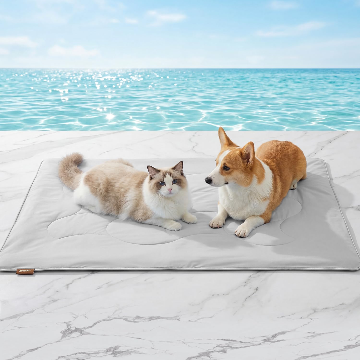 ZOMISIA Premium Cooling Blanket for Medium Dogs