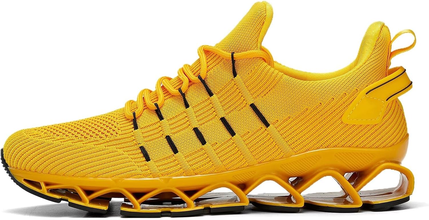 Mens Running Shoes Mesh Breathable Trail Runners Fashion Sport Blade Walking Tennis Sneakers - Image 3