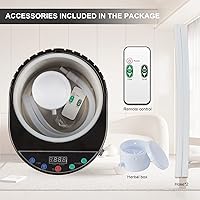 Vista 4 de 4L Large Capacity Home Sauna Steamer, Portable Steam Generator with Protection for Home Spa, Lightweight Stainless Steel Pot with Timer&Gear Display