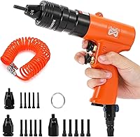 Vista 1 de Mxmoonant Pistola neumática de tuerca de remache para remaches de 1/4, 5/16, 3/8, tuercas de remache industriales, herramienta de remachado de aire