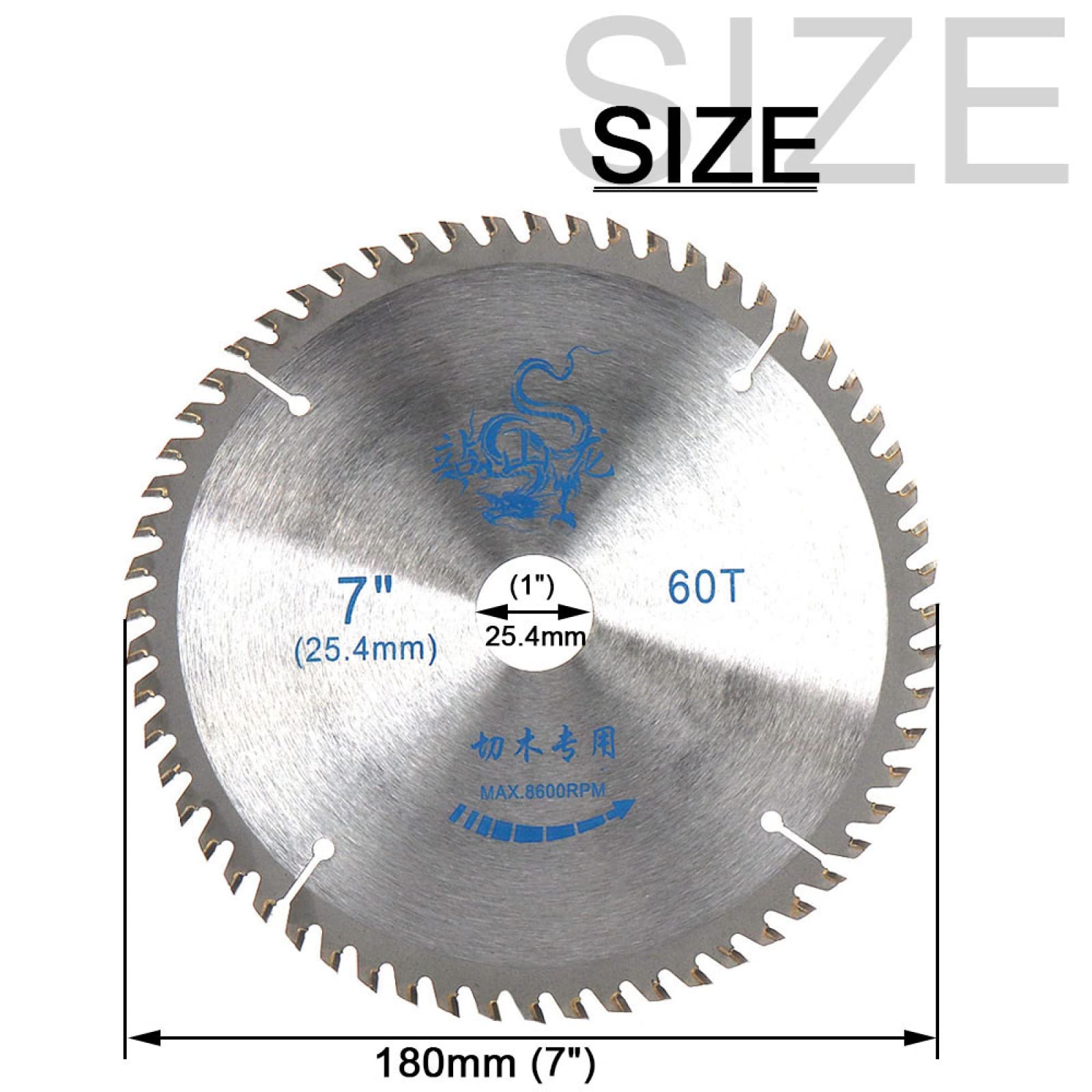 Lama Circolare 180mm In Carburo 40T | Per Taglio Legno Tenero/Duro | Compatibile Con Sega Da Tavolo - Foto 2