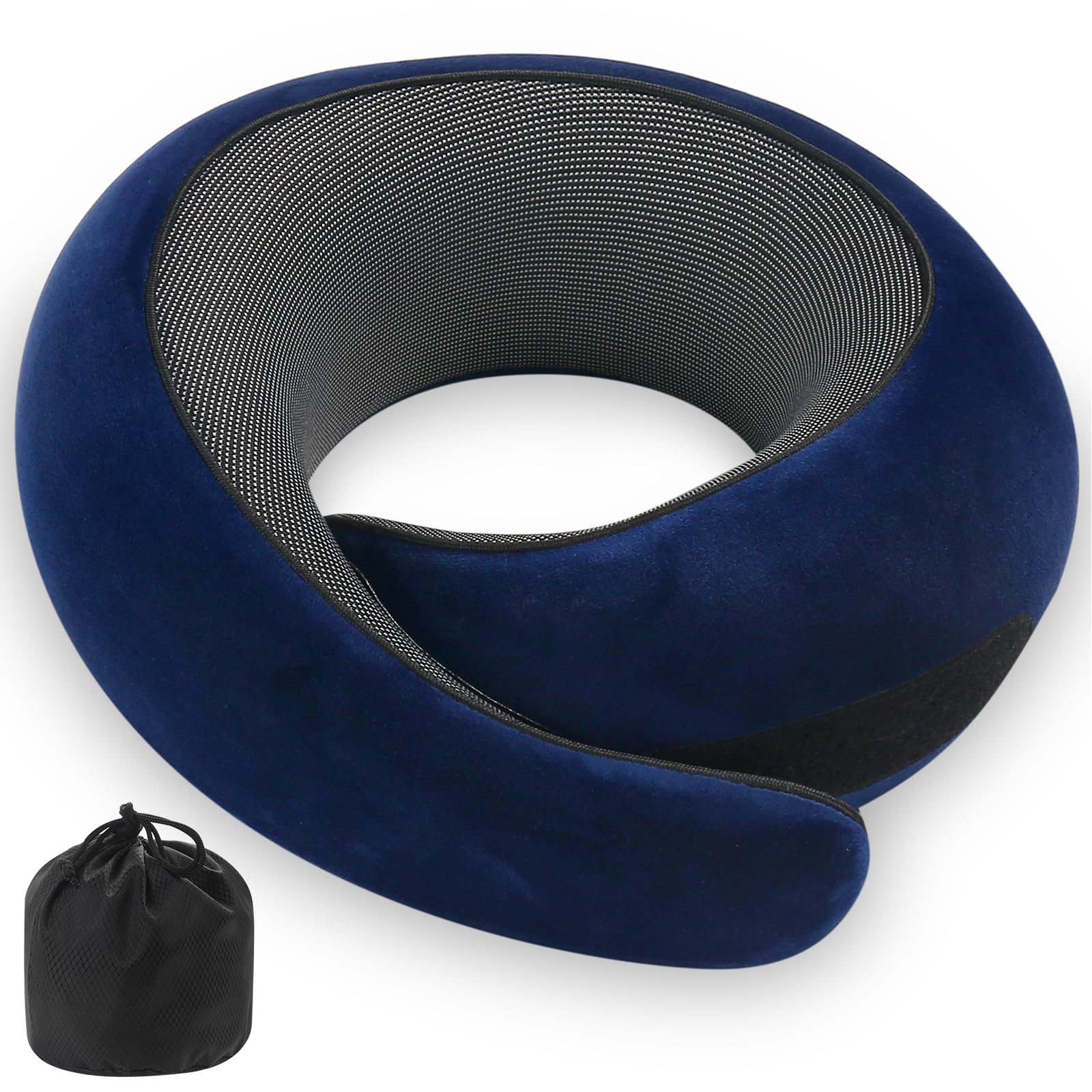 Neck Pillow, Travel Pillow uses Memory Foam to Support Neck Comfort, Ideal Companion for Airplane and car Travel, Compact,...